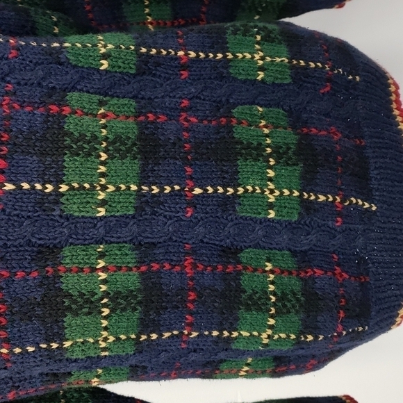 VINTAGE 80s Ashley Hand Knitted Ramie/ Cotton Winter Christmas Sweater EUC - Picture 5 of 12